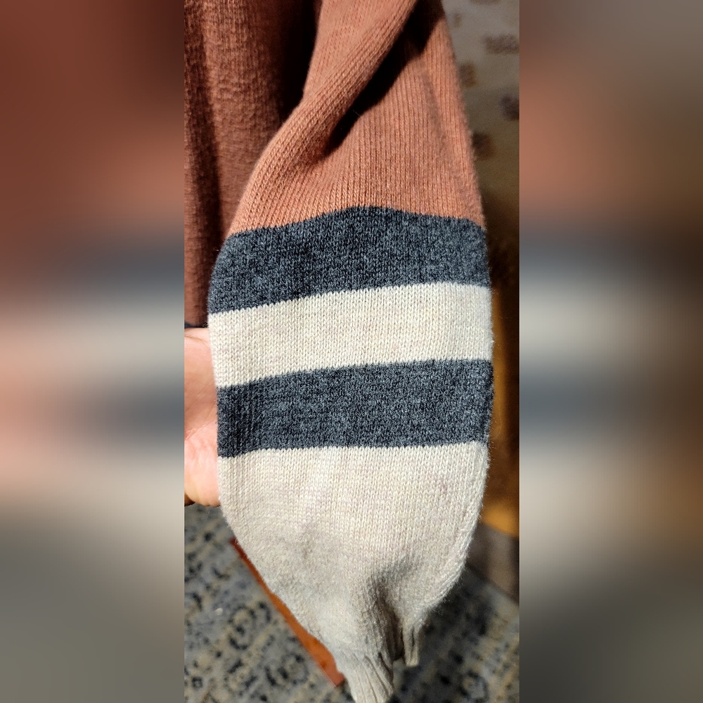 Dough & Ray Color Block Angora Cardigan – Size Large - Picture 9 of 9